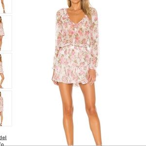 LoveShackFancy Popover Blushing Rose Dress